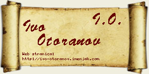 Ivo Otoranov vizit kartica